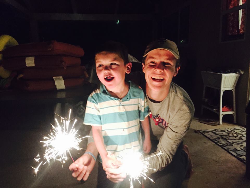 Birthday sparklers…thanks to Bob and Michele Fitch!  :)