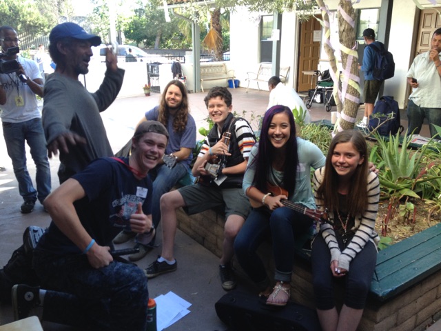 It was "all hands on deck" yesterday for the SBRM Easter Feast.  Wilson, Max, Olivia, SBRM staffer Olivia and two guests created an impromptu worship team that rocked it in the courtyard!...