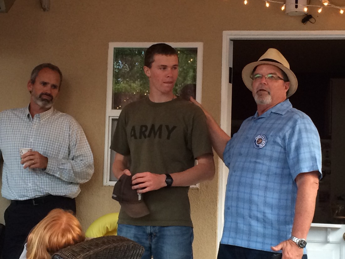 Our good friend Bob and Wilson's god-father shared a few thoughts and a prayer.  