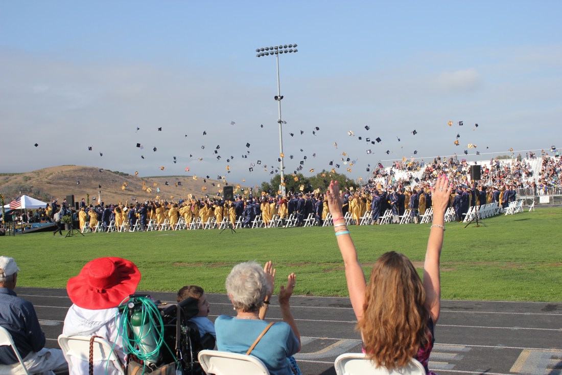 Rudy, the Grandmas and I had prime handicap seats!!!  Thanks for this fun picture Kathy!!!!