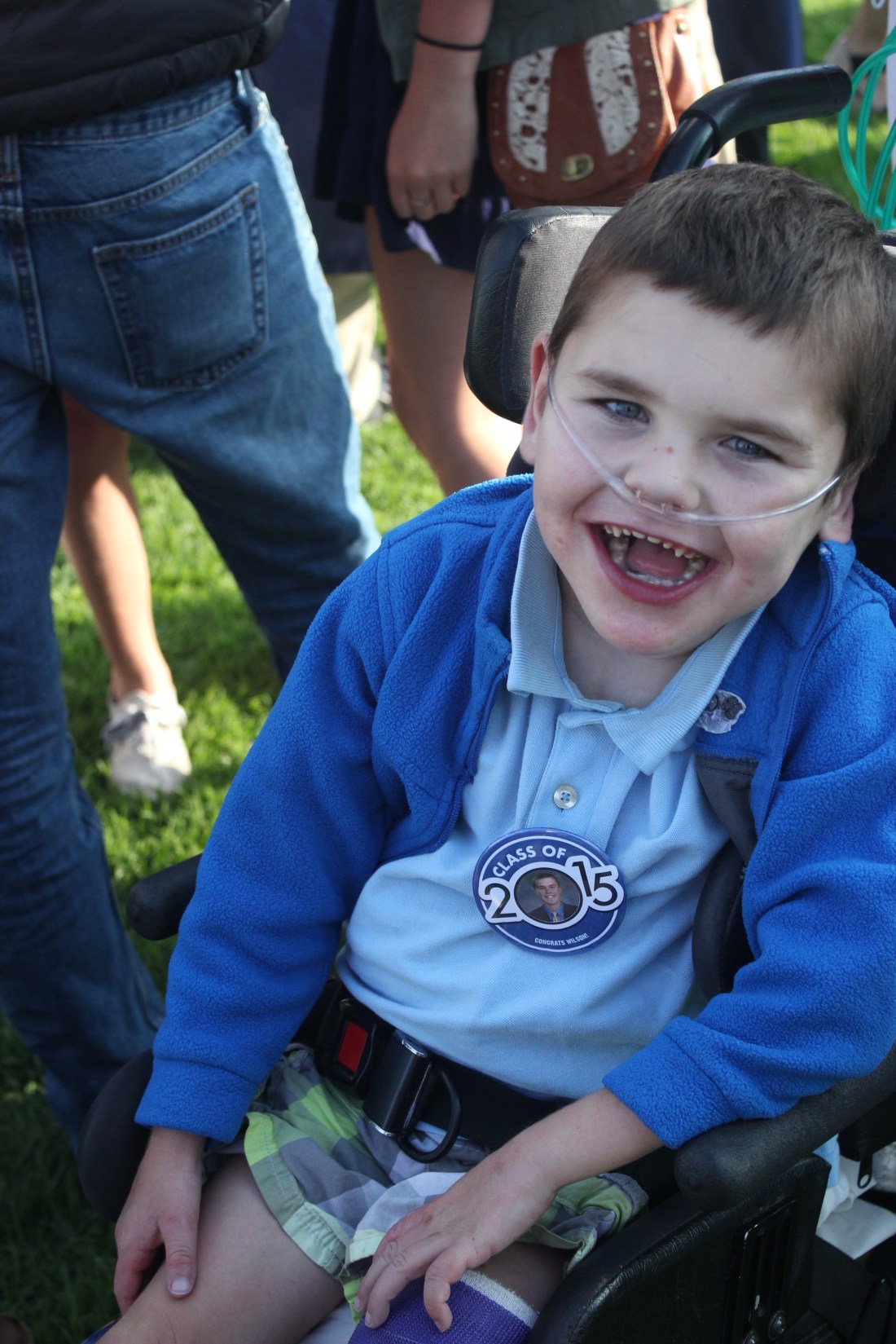 Rudy sporting a limited edition Wilson button :)