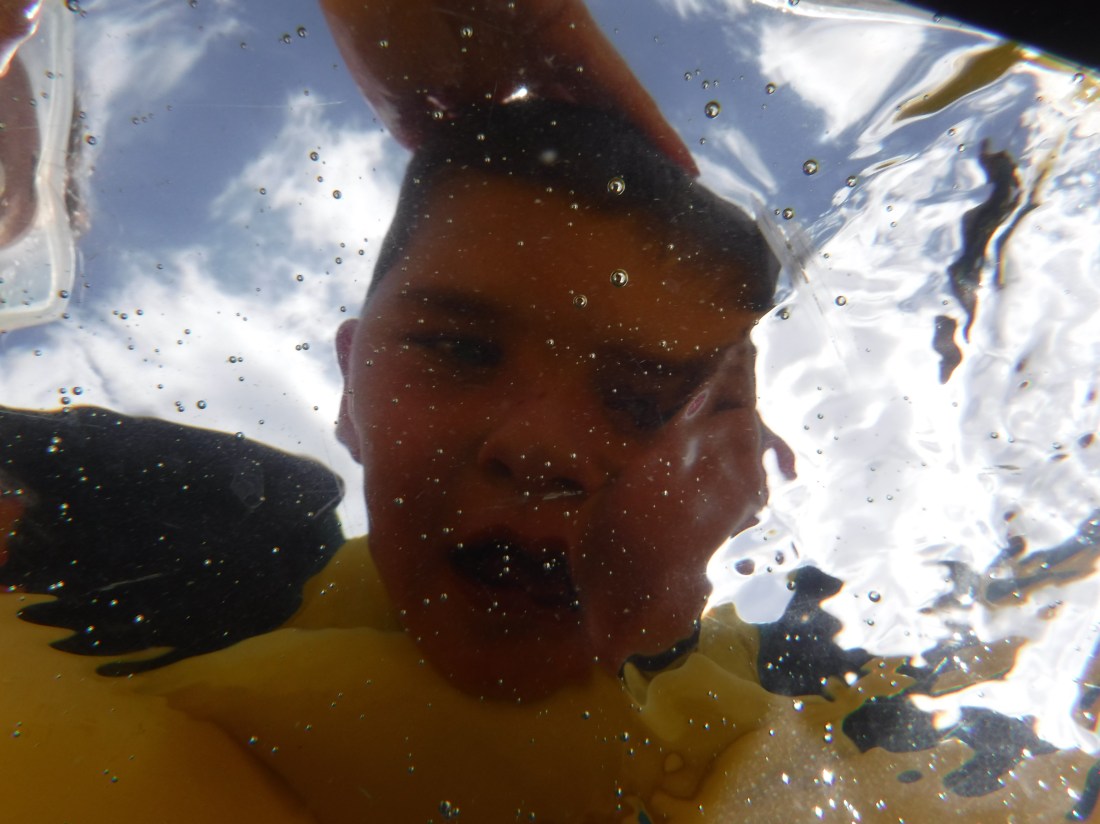 The fish's view of Rudy.