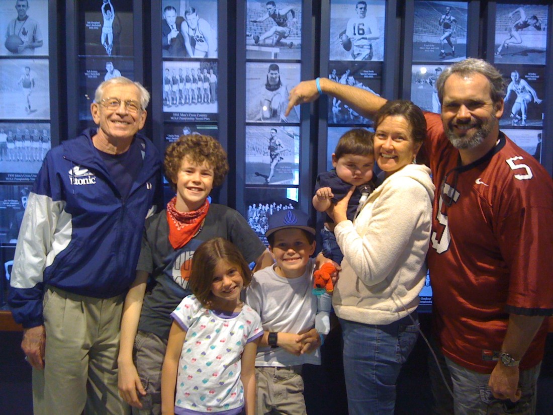 With Dad at the KU Hall of Fame...spring 2010