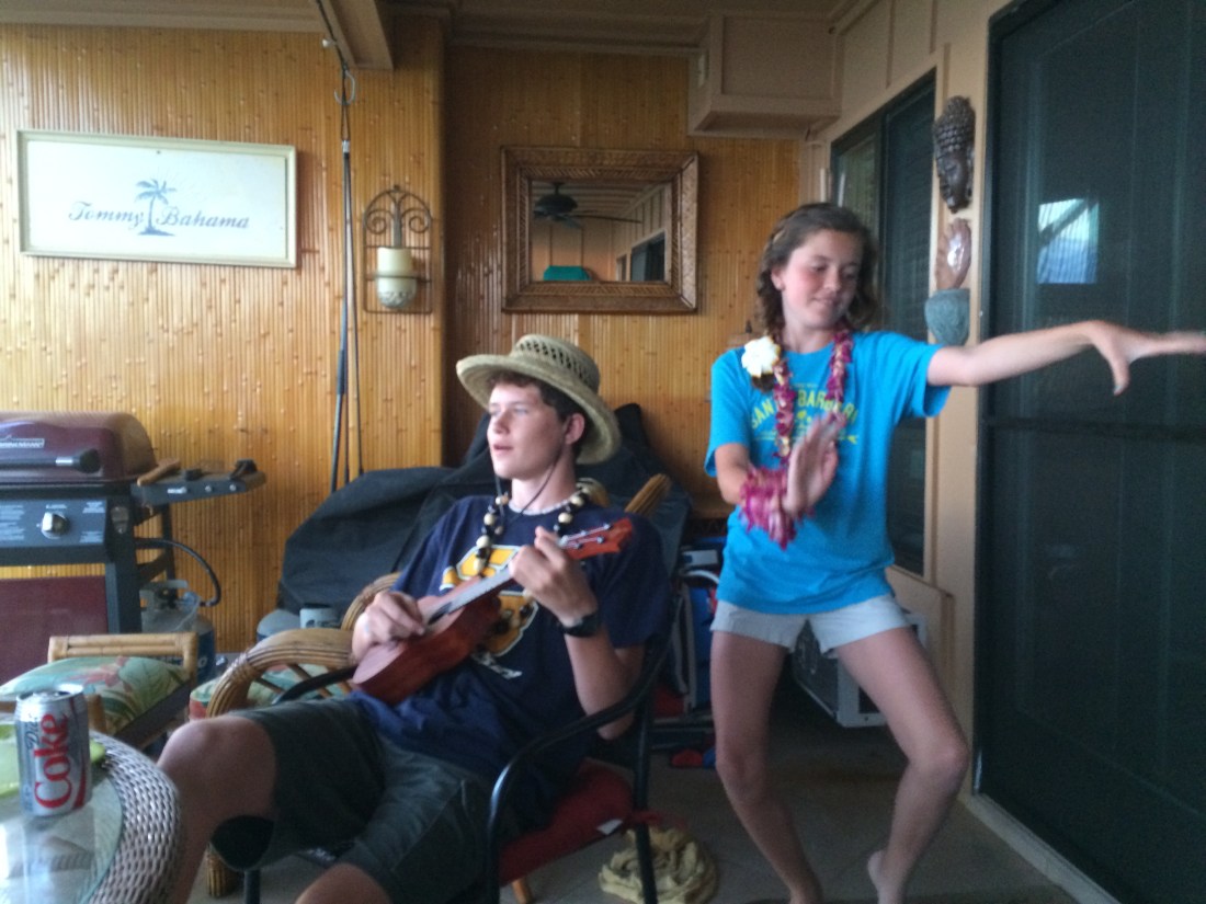 Although we played hard during the day, the evenings were reserved for hanging out on the lanai for impromptu ukulele concerts.