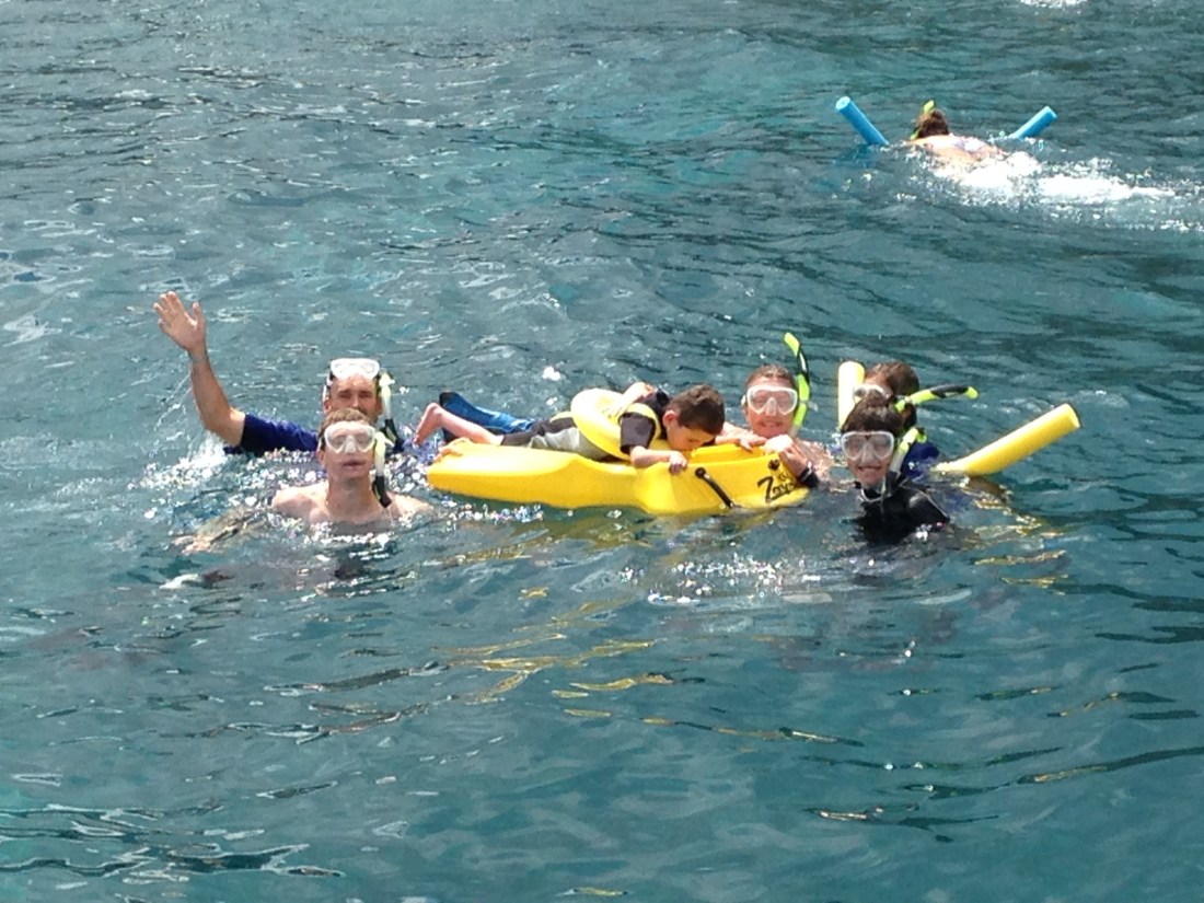 Woo Hoo!!  Family snorkel pic!
