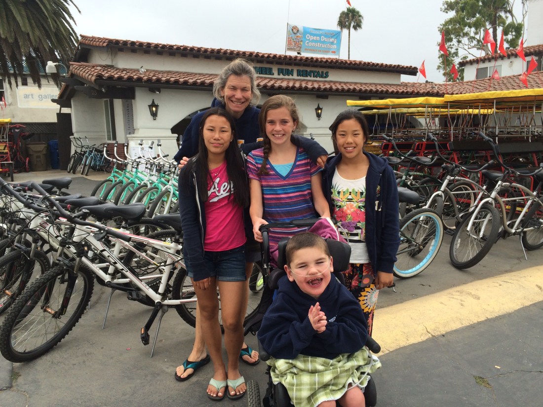 Fun with Aunt Andi and cousins Maya & Kyra