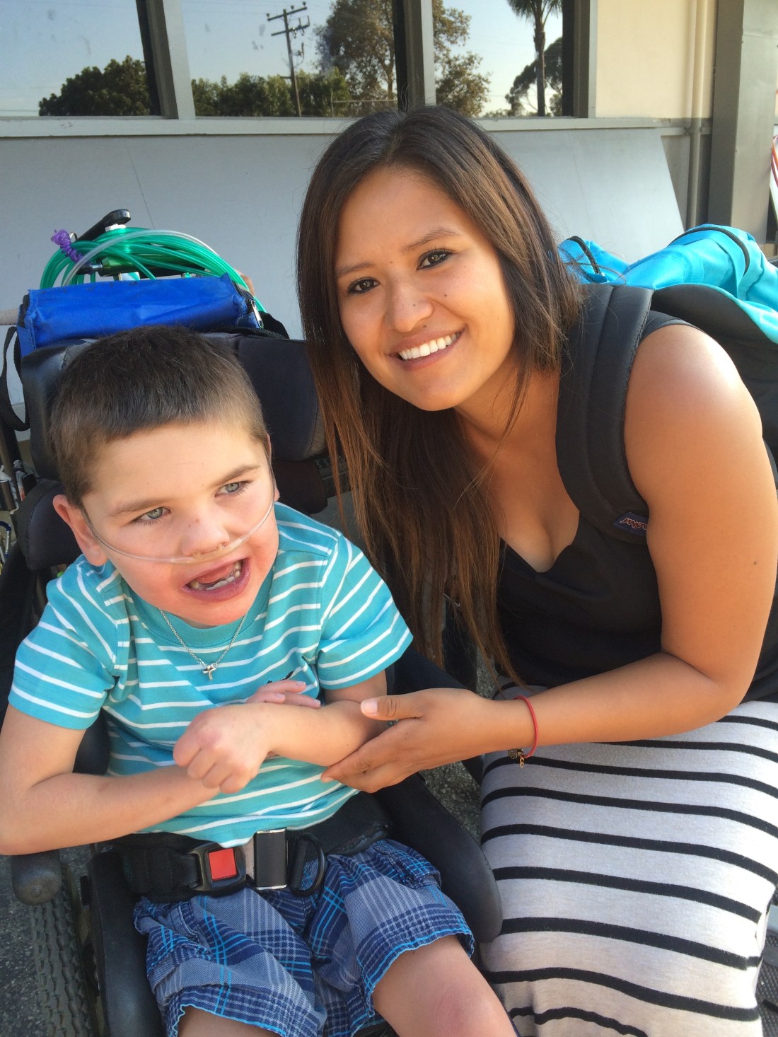 Rudy reunited with Nurse Viviana!  Woo Hoo!!