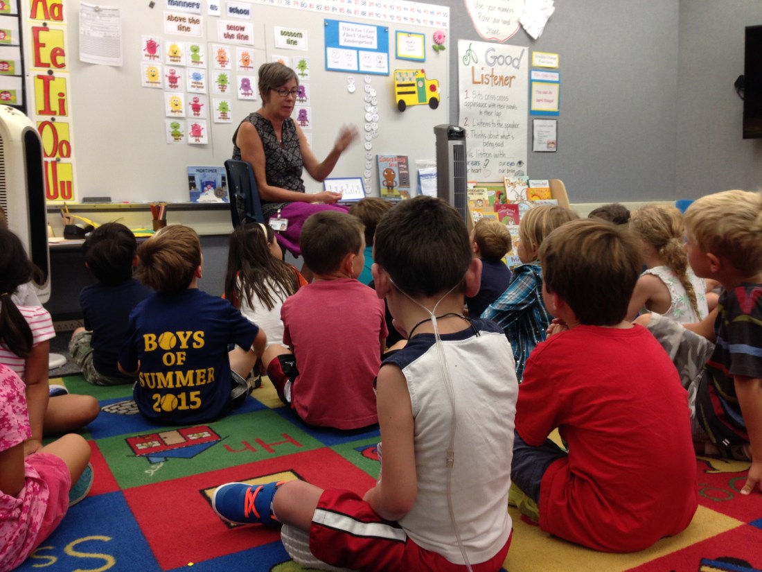 Rudy listening in circle time