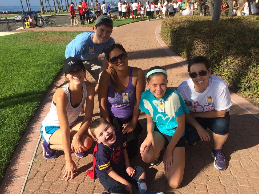 Rudy surrounded by Miss A., Max, Nurse Viviana, Olivia and CTICU Nurse Sarah E.!!