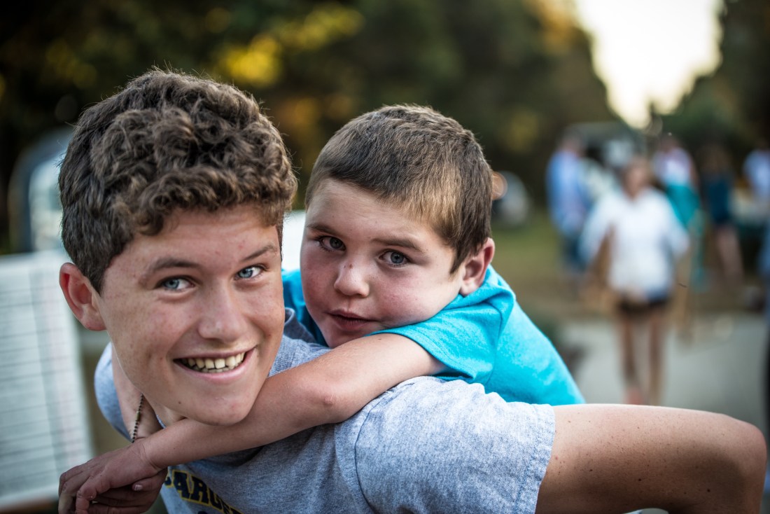 Max and Rudy lending a helping hand.