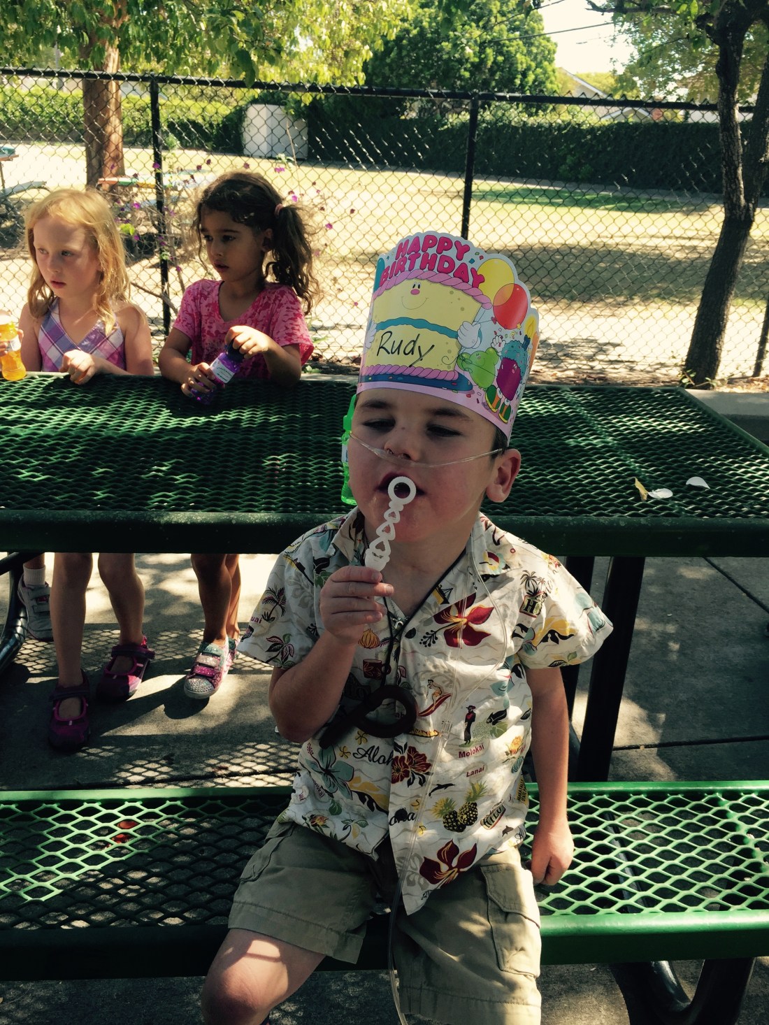 Bubble fun at school!