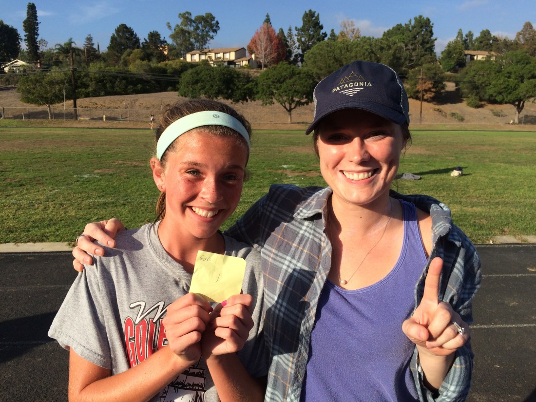 The winning streak continues...Olivia with her Bible Study leader Becky. :)