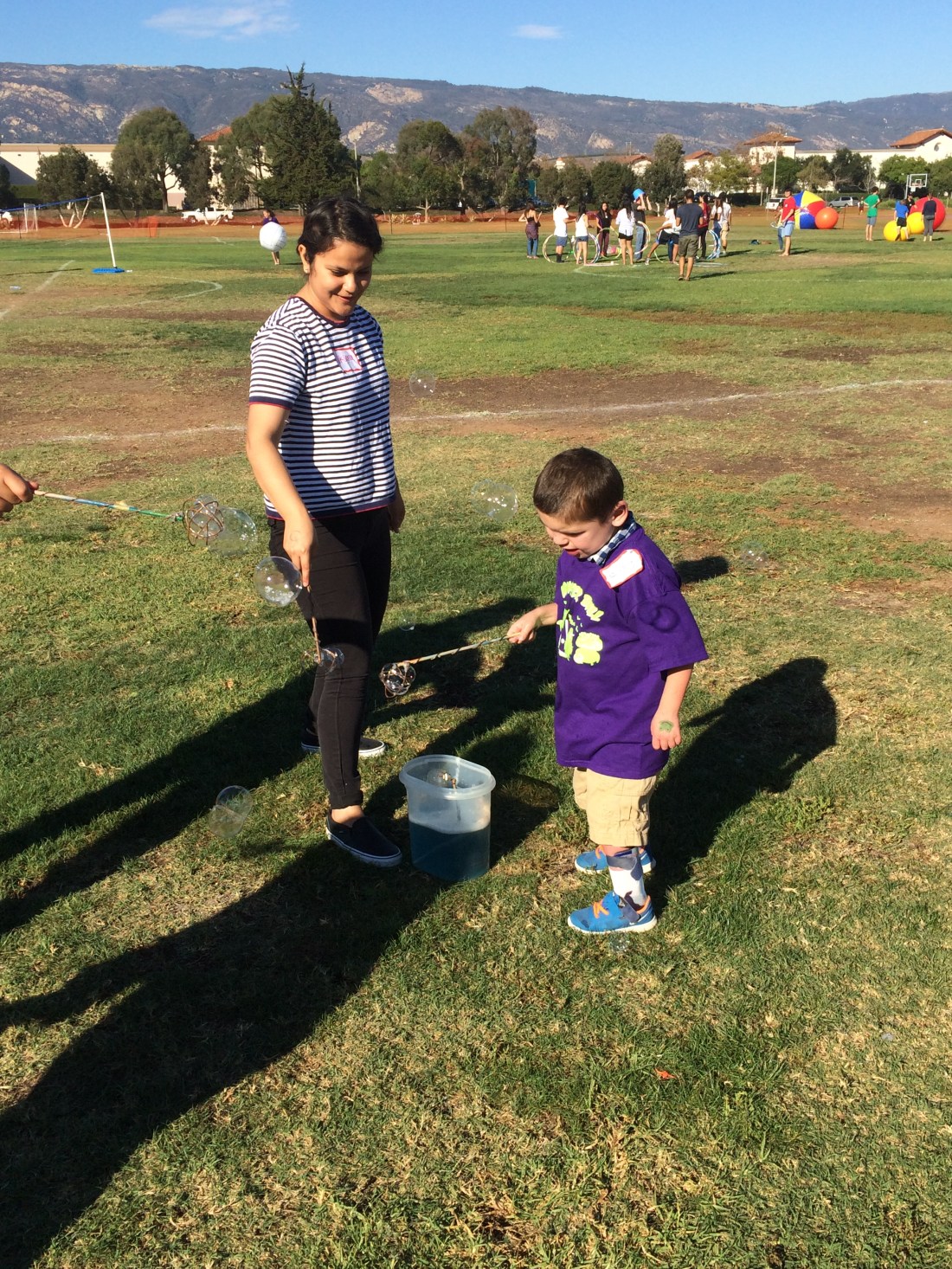 Bubble-fun was an added treat this year.
