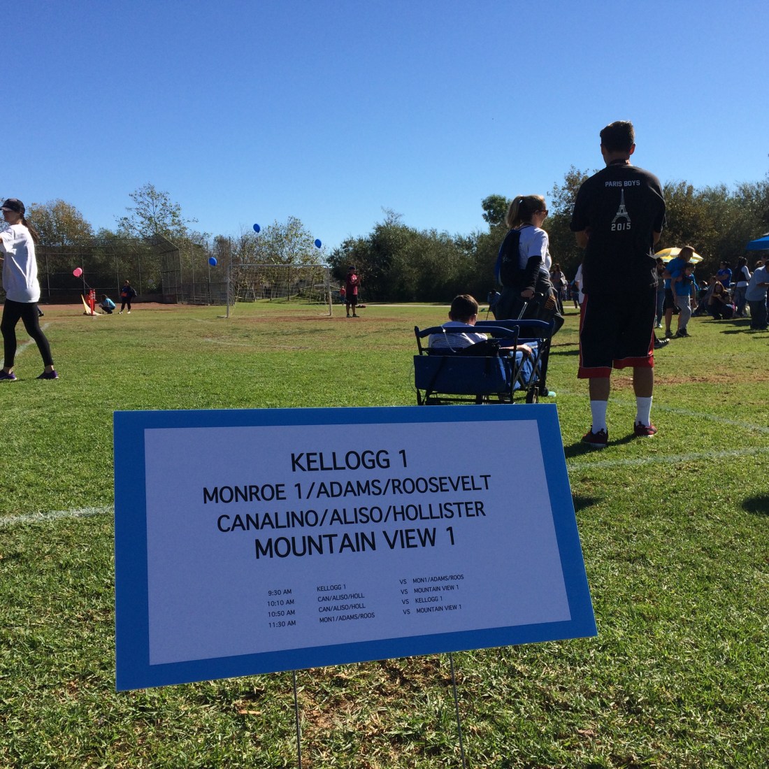 One of many fields!!  It was so great to see so many schools participating...a real Special Ed community building event for sure!!!